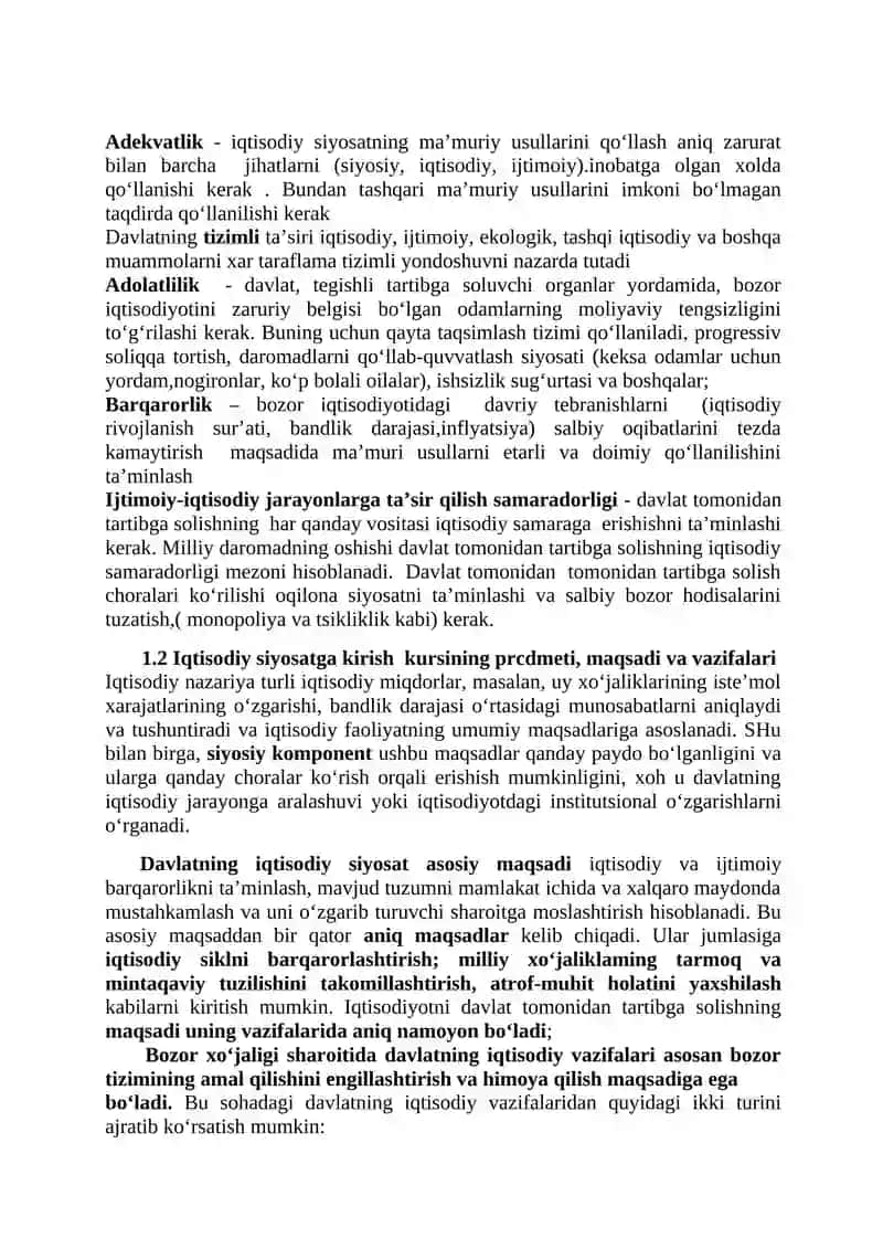 Iqtisodiy siyosat 4