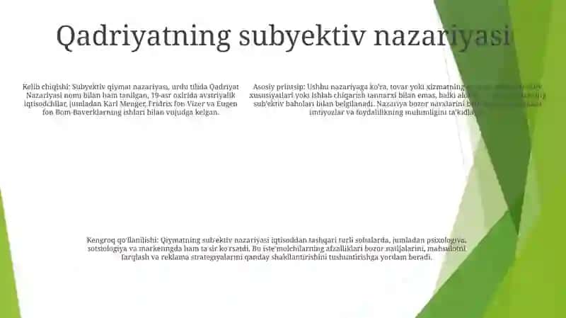 Qadriyat Nazariyasi 4