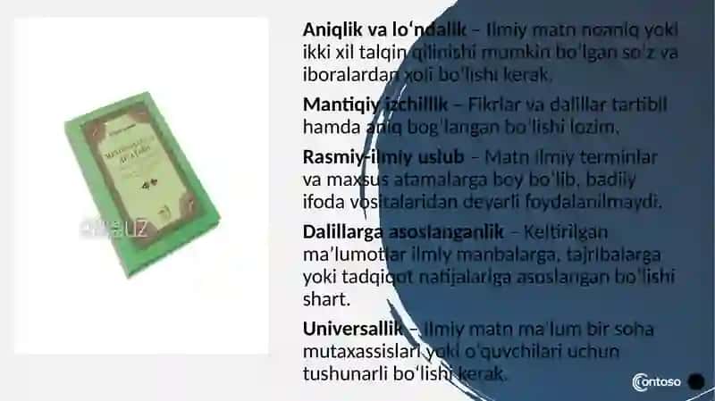 “Ilmiy Matn Funksiyalar va Turlar” 4