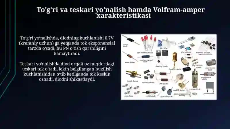 Diodlarning ishlash Prinsipi va turlari 4