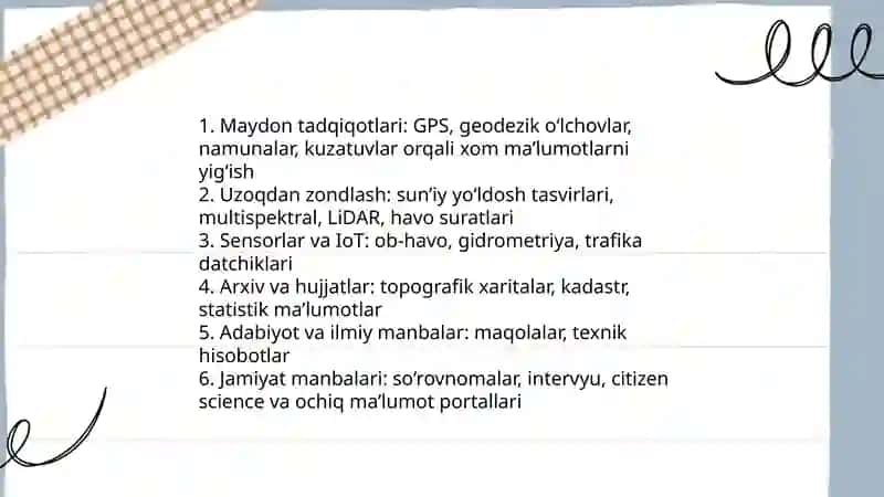 GATda ma’lumotlarni shakllantirish 4