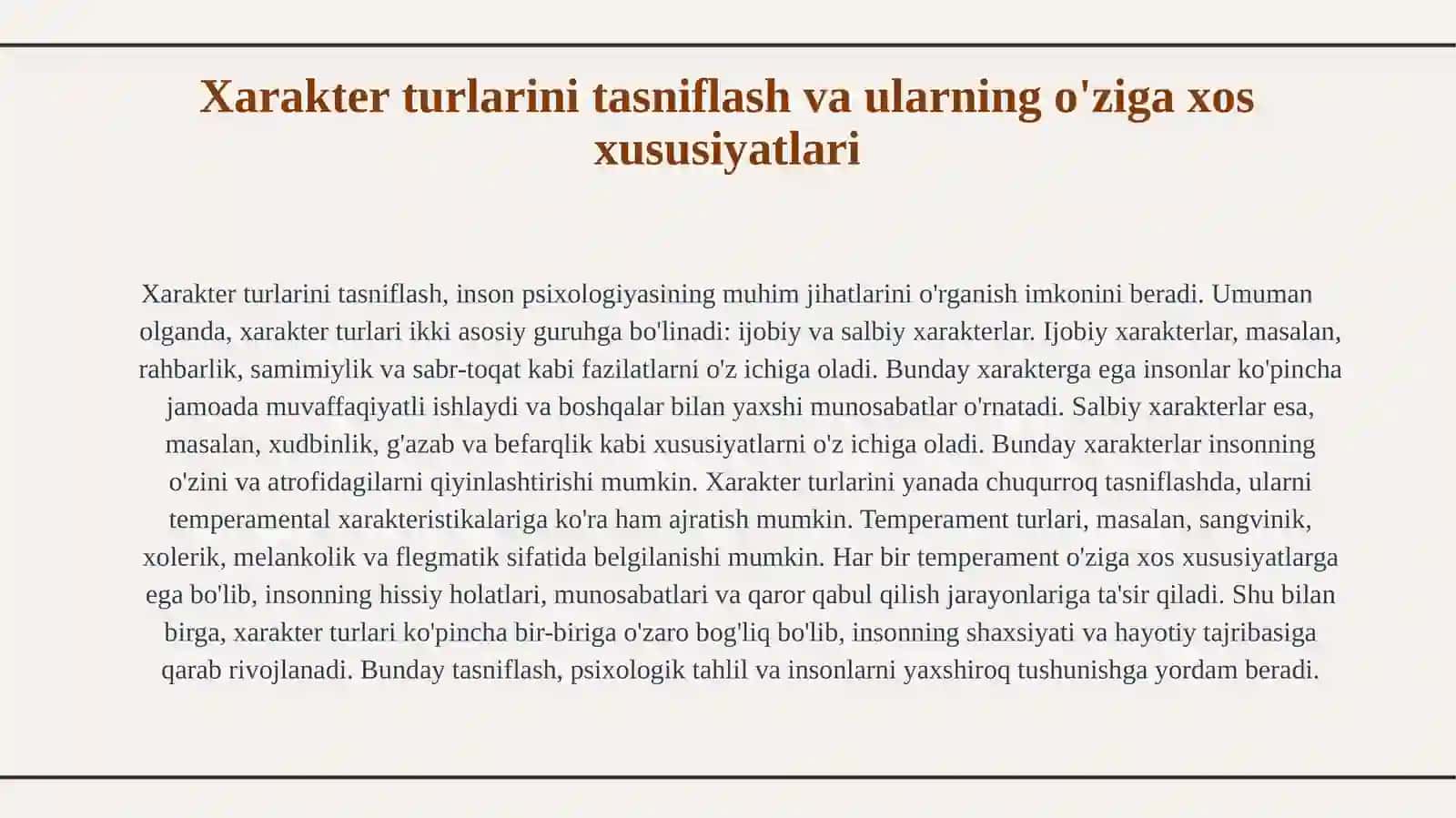Xarakter tuzilishi va xususiyatlari 4