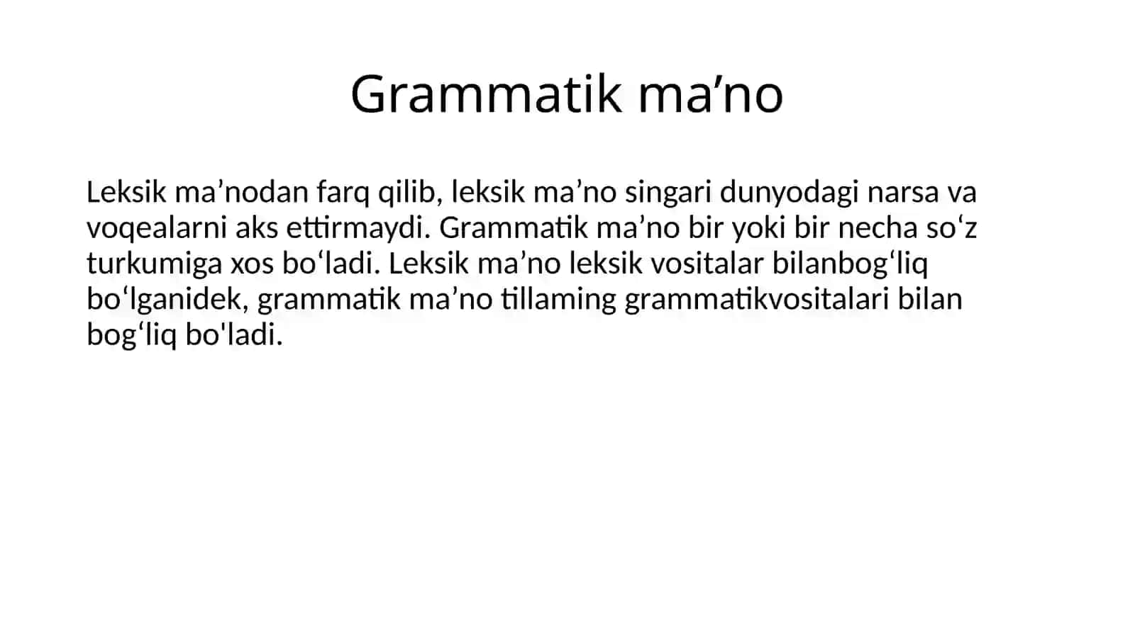 GRAMMATIK MA’NO 4