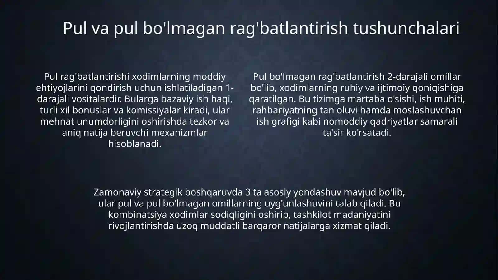 Monetar va monetar bolmagan omillar 4