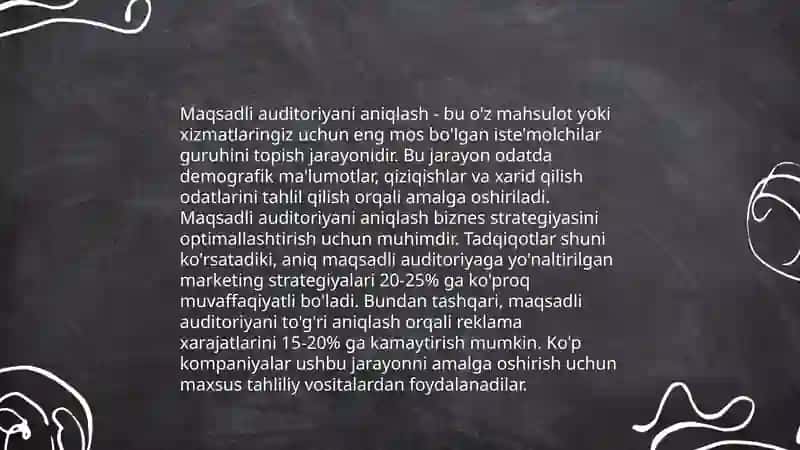 Bozorni o'rganish va tahlil qilish 4