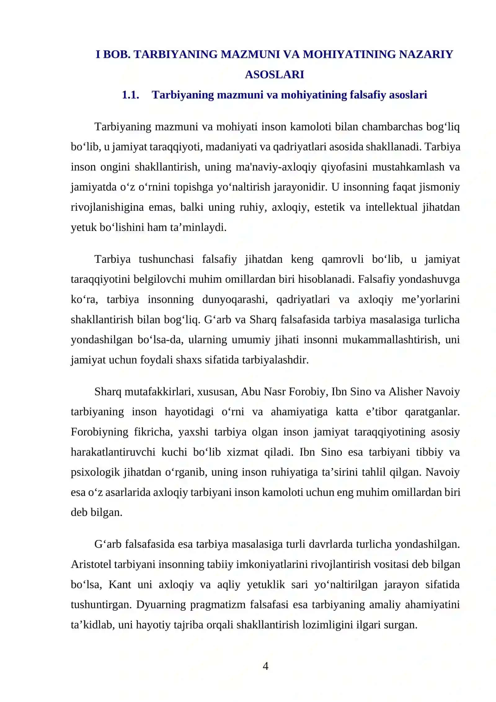 TARBIYANING MAZMUNI VA MOHIYATI 4