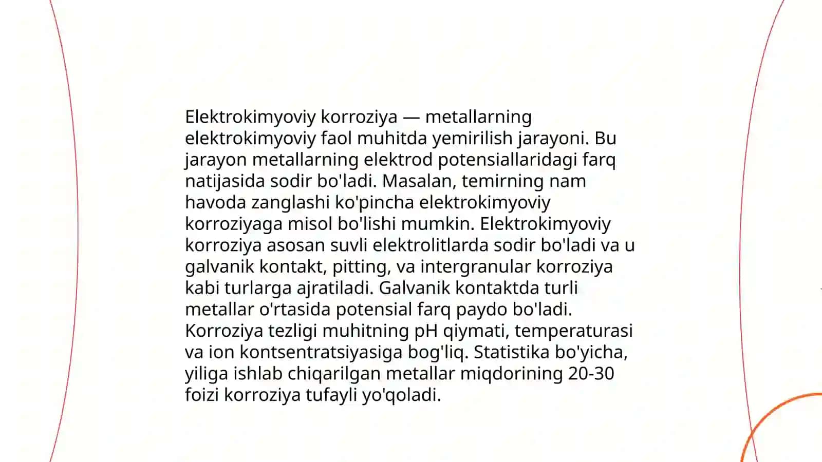 Metallar korroziyasi nimaga boğliq 4