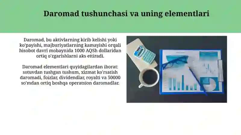 Daromadlarni tan olish 4