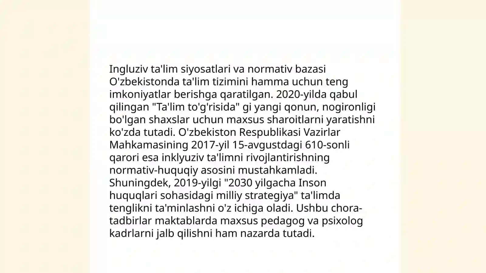 Inklyuziv Ta'limga Jalb Qilish Bosqichlari 4