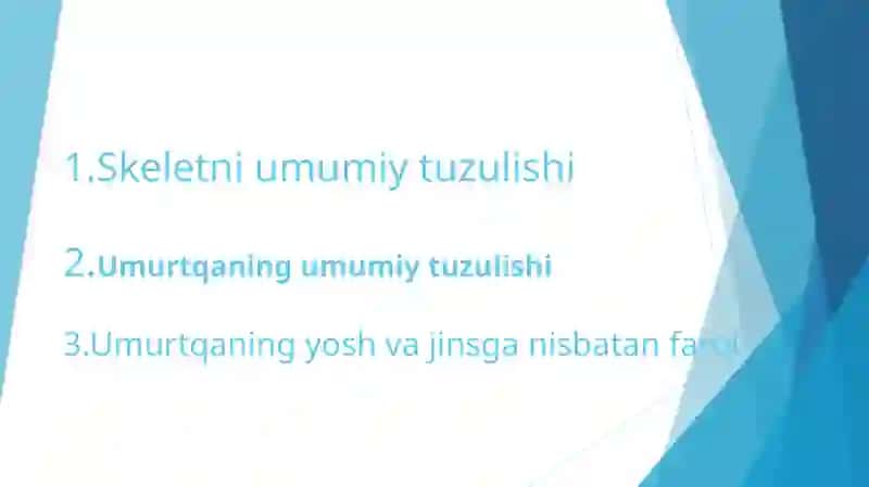 Mironsho Yusupov - Anatomiyada umumiy tuzulish 4