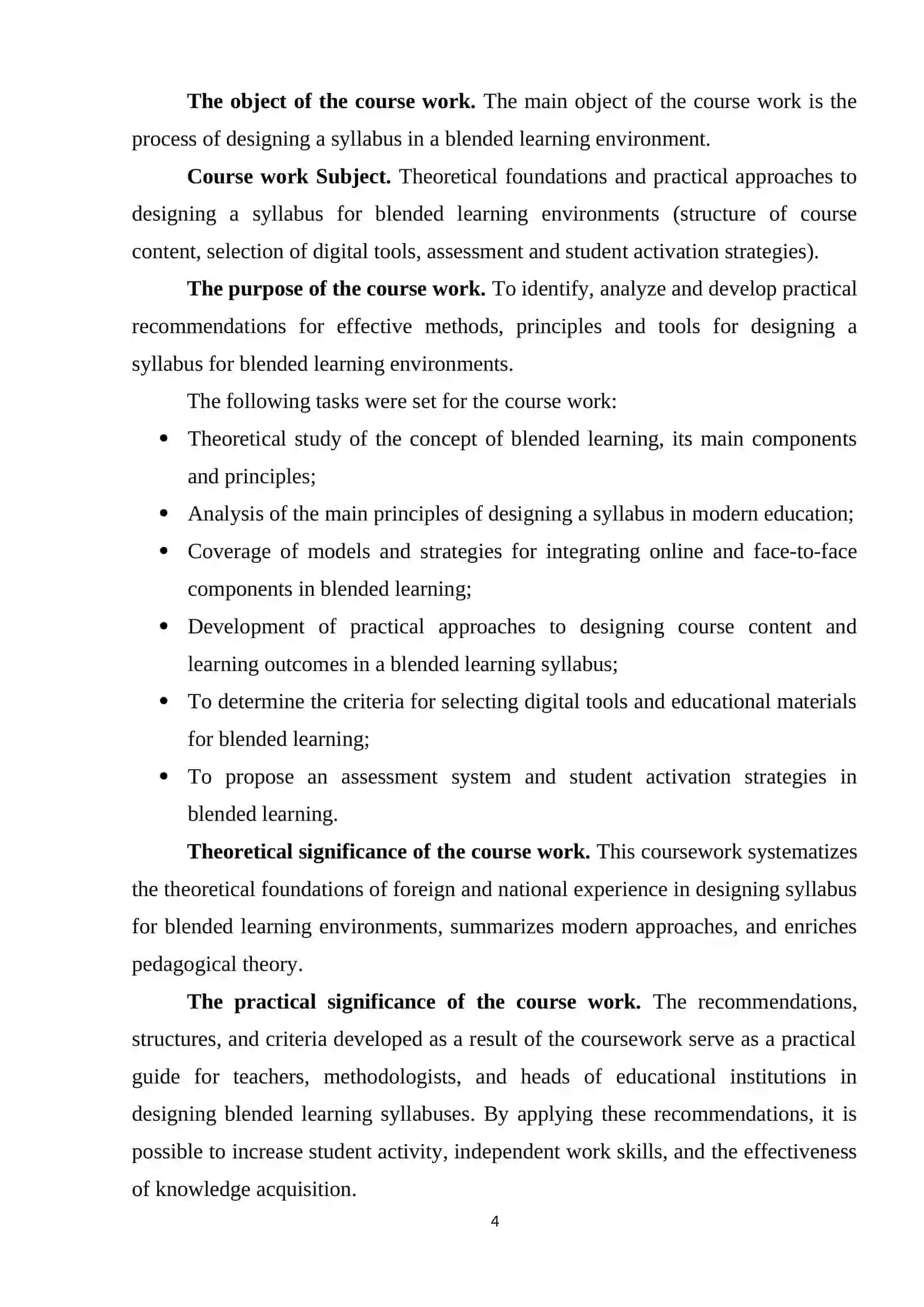 THEORETICAL FOUNDATIONS OF DESIGNING A SYLLABUS FOR BLENDED LEARNING 4