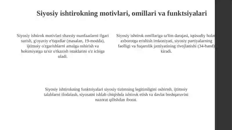 Siyosiy ishtirok 4
