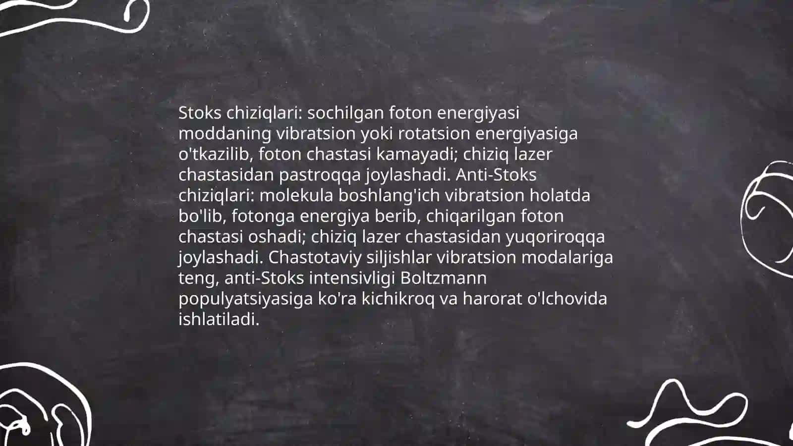Yoruglikning kombinatsion sochilishi 4