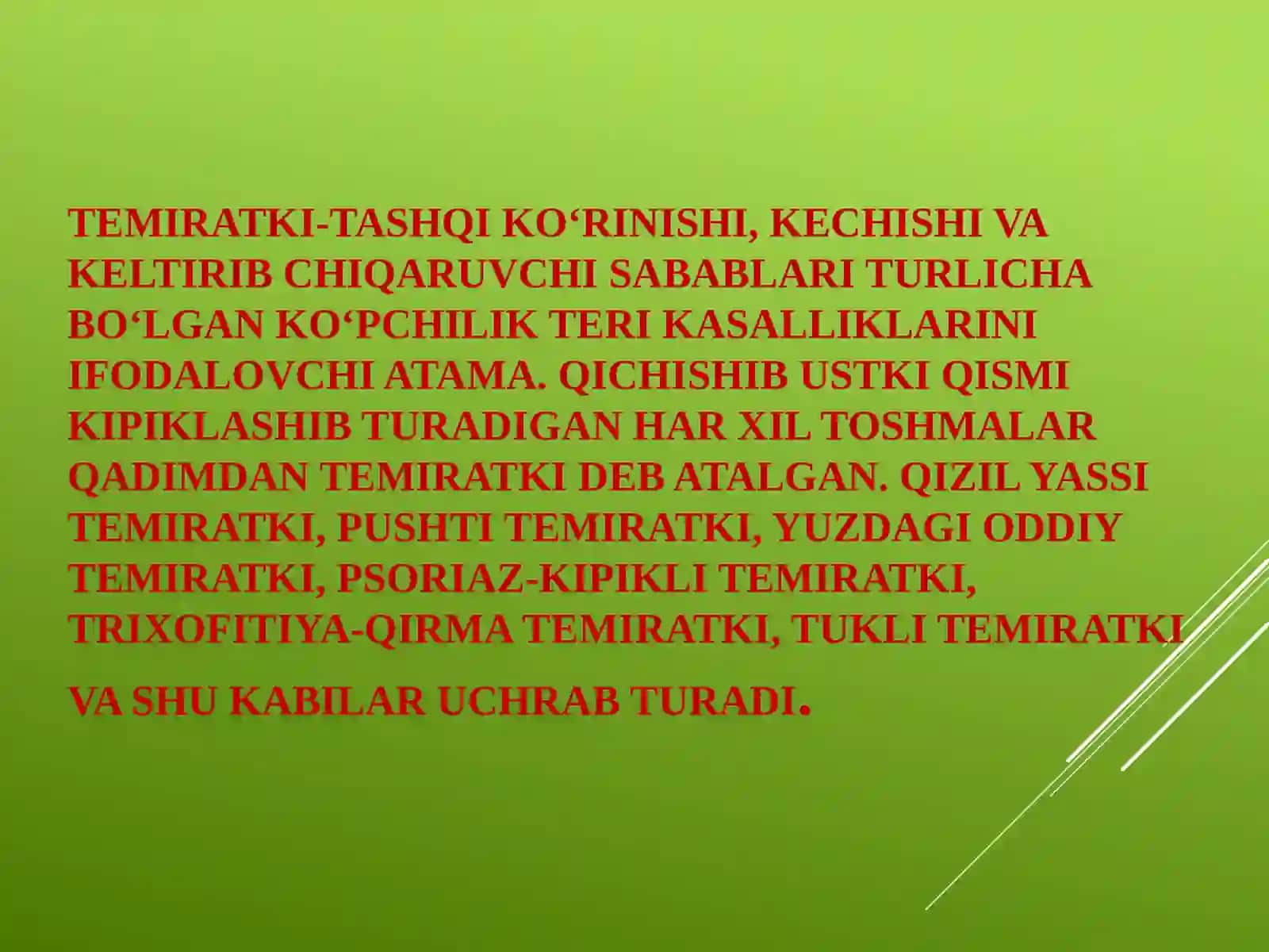 Etiologiyasiyetarli aniqlanmagan terikasalliklar 4
