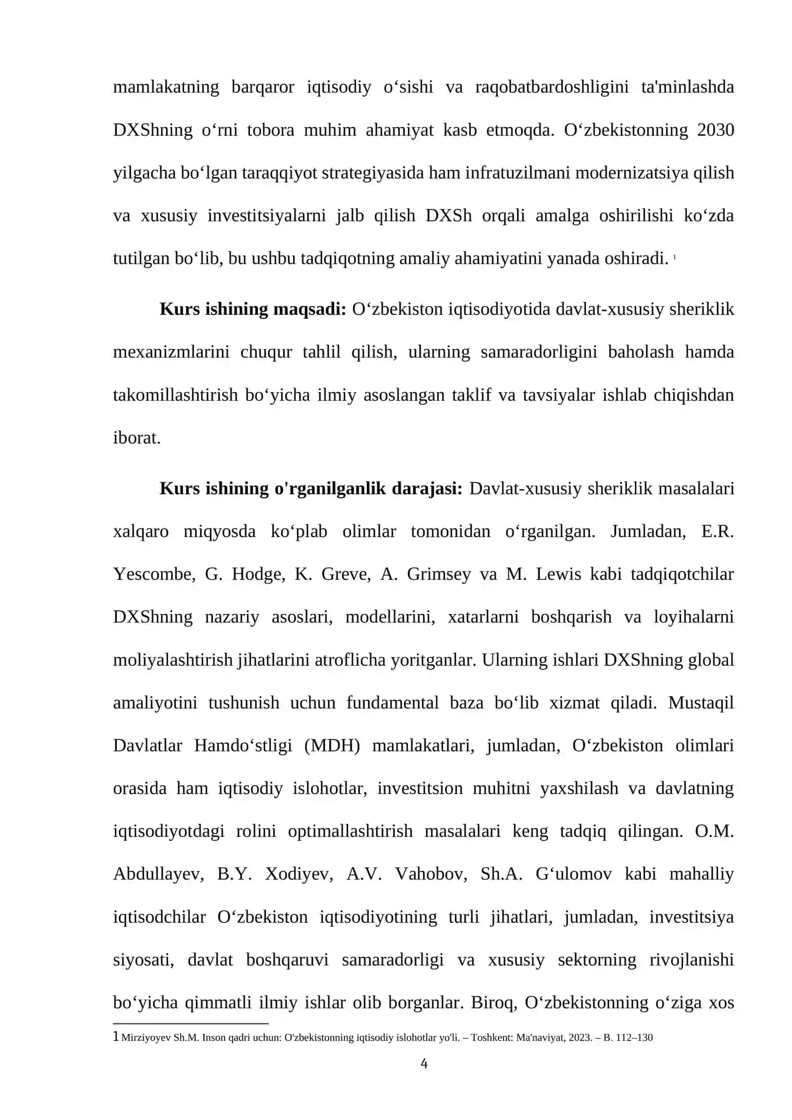 O'ZBEKISTON IGTISODIYOTIDA DAVLAT-XUSUSIY SHERIKLIK MEXANIZMLARI 4