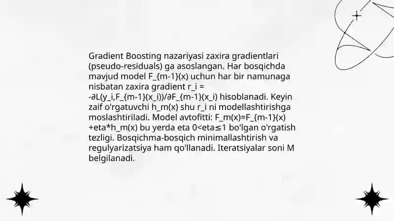 Gradient Boosding usuli 4