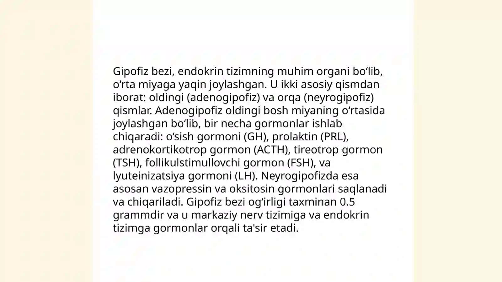 Endokrin bezlar-markaziy endokrin sistemasi 4