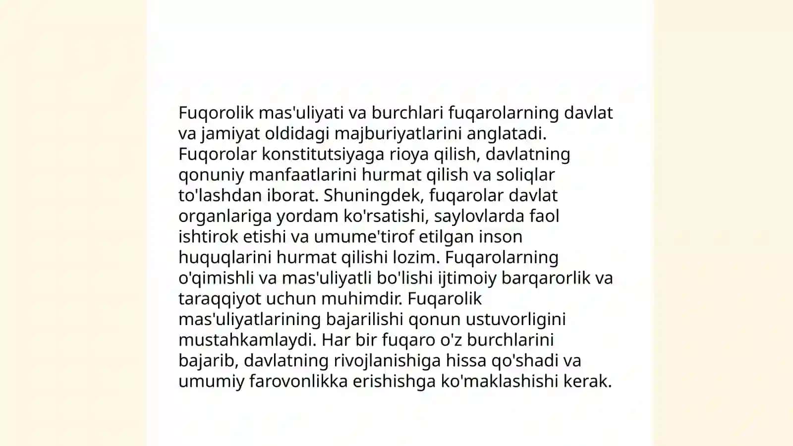 Fuqorolik tarbiyasi 4