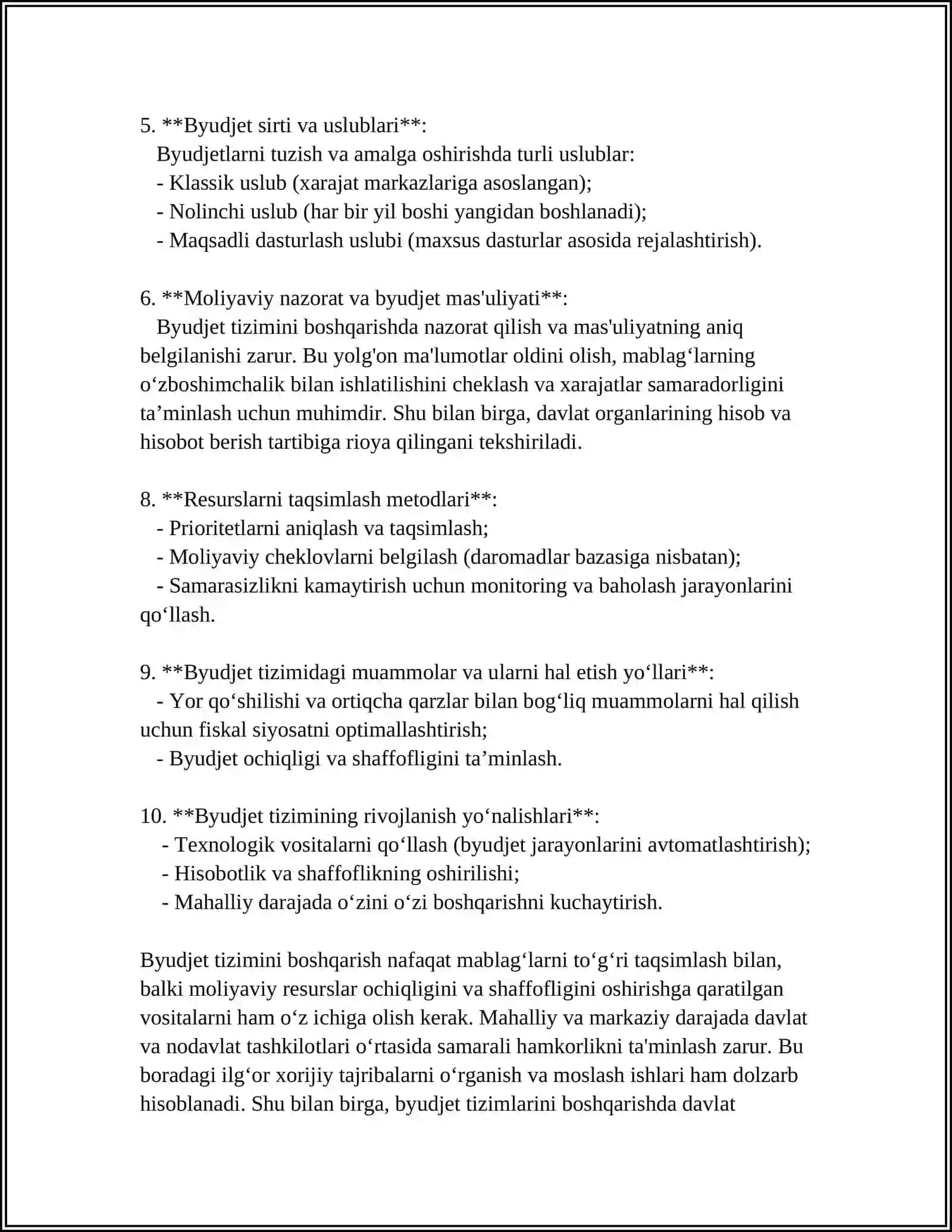 BYUDJET TIZIMINI BOSHQARISH 4