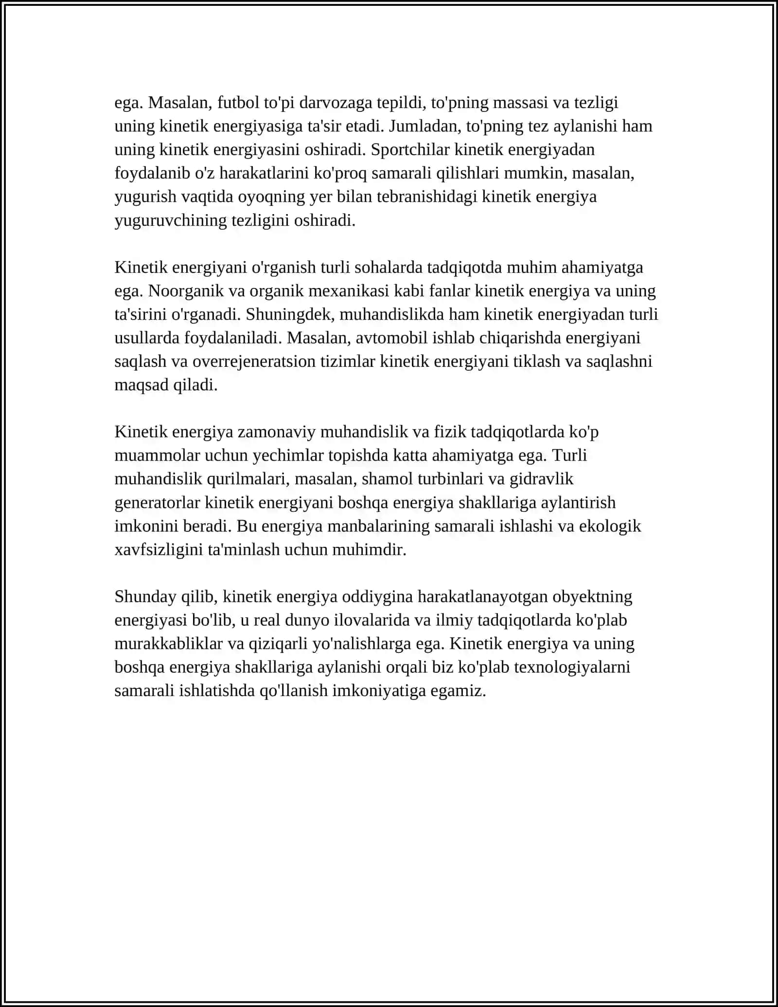 SISTEMA KINETIK ENERGIYASINING STRUKTURASI 4