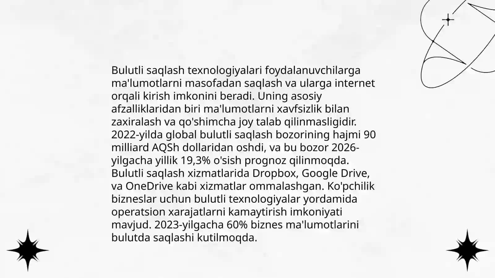 Bulutli hisoblash xizmatlari (SaaS, PaaS, IaaS) 4
