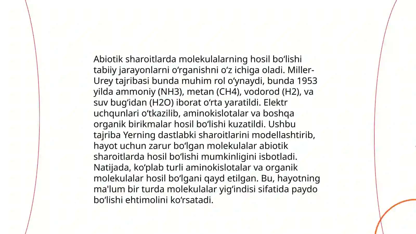 Hayot genezisi muammolari 4