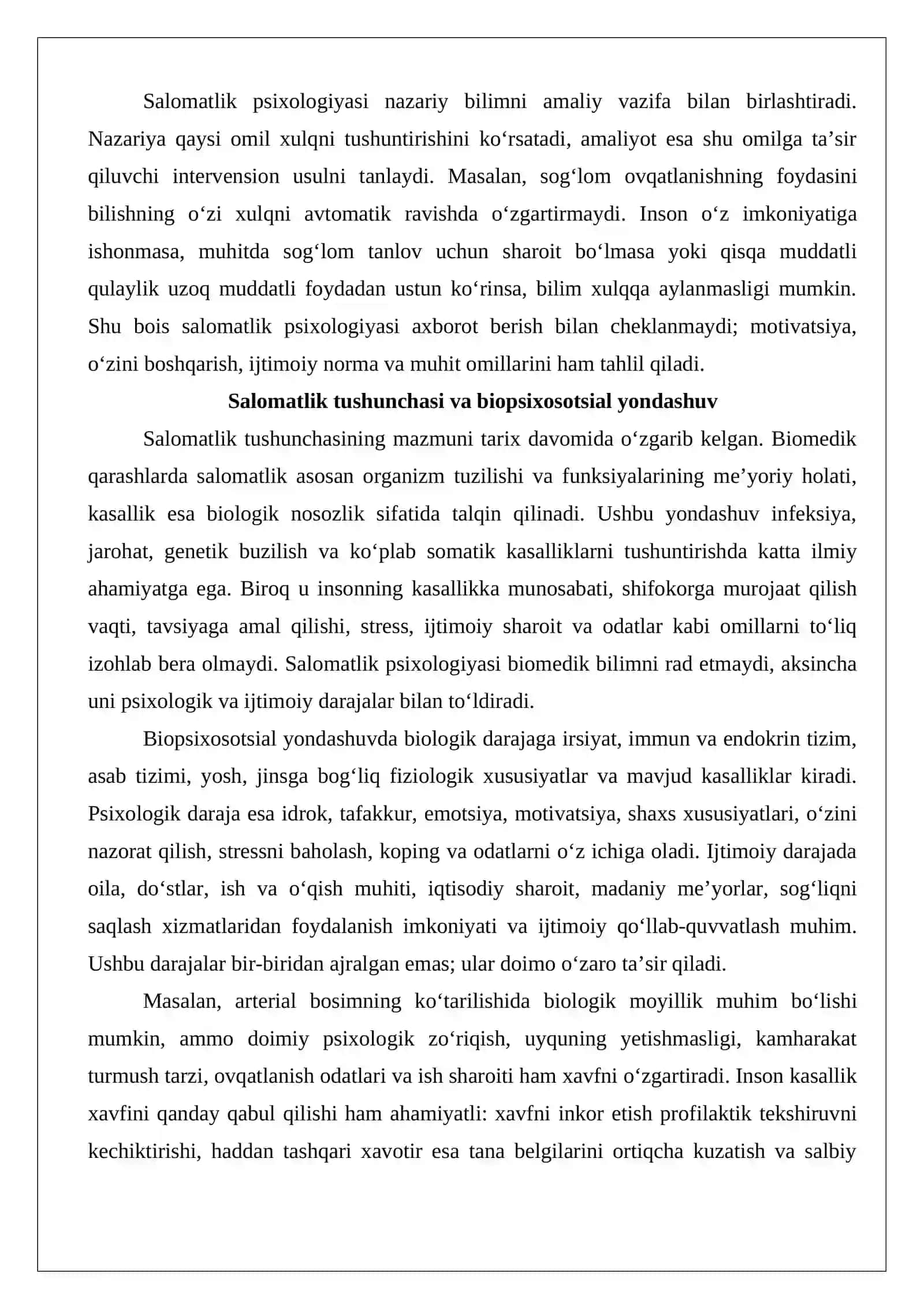 Salomatlik psixologiyasi: fan hamda amaliyot sifatida 4