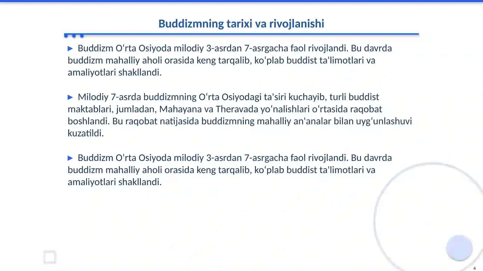 O‘rta Osiyoda buddizmning o’rni 4