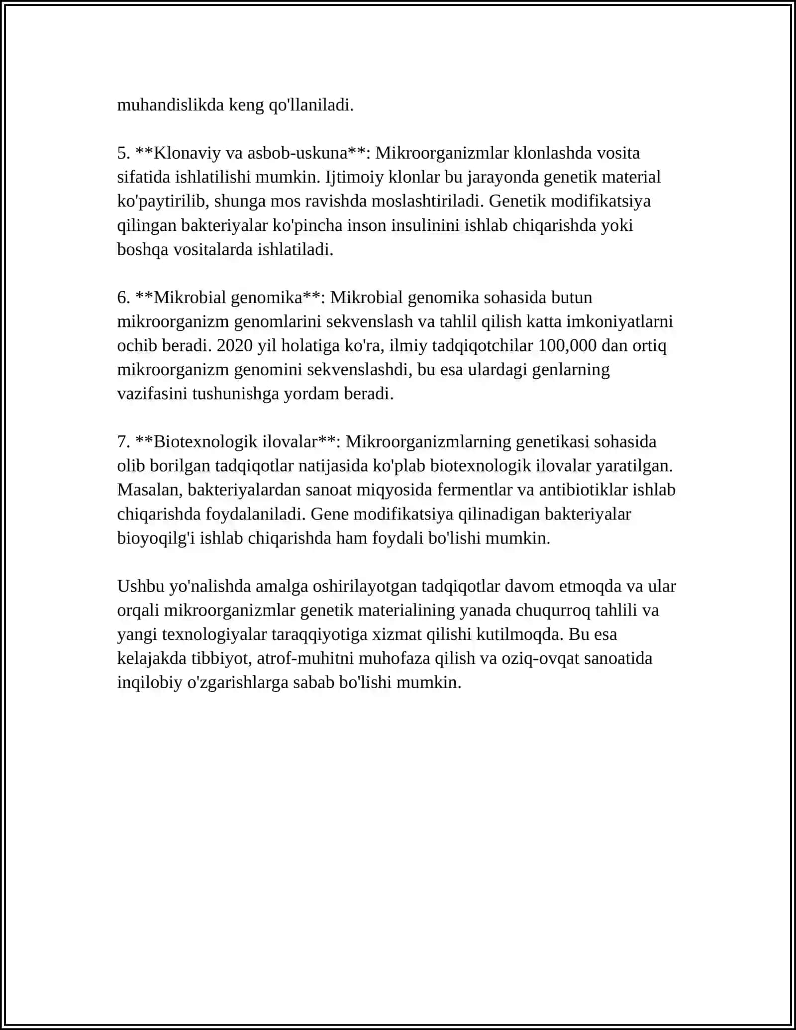 MIKROORGANIZMLARNING OʻZGARUVCHANLIGI VA IRSIYATI 4