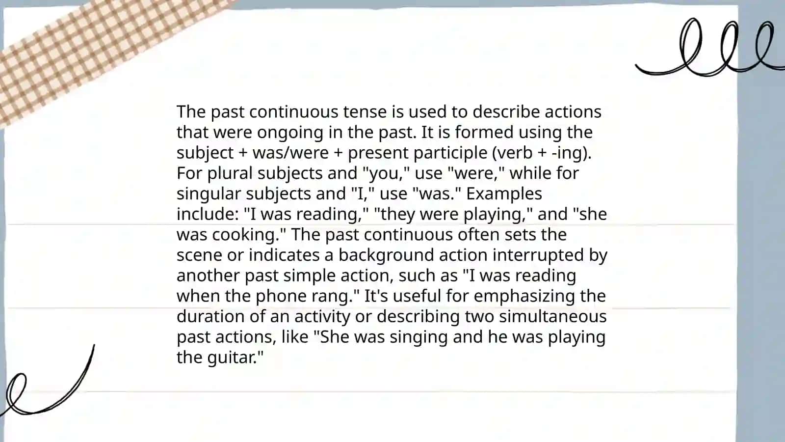 Past Continuous 4
