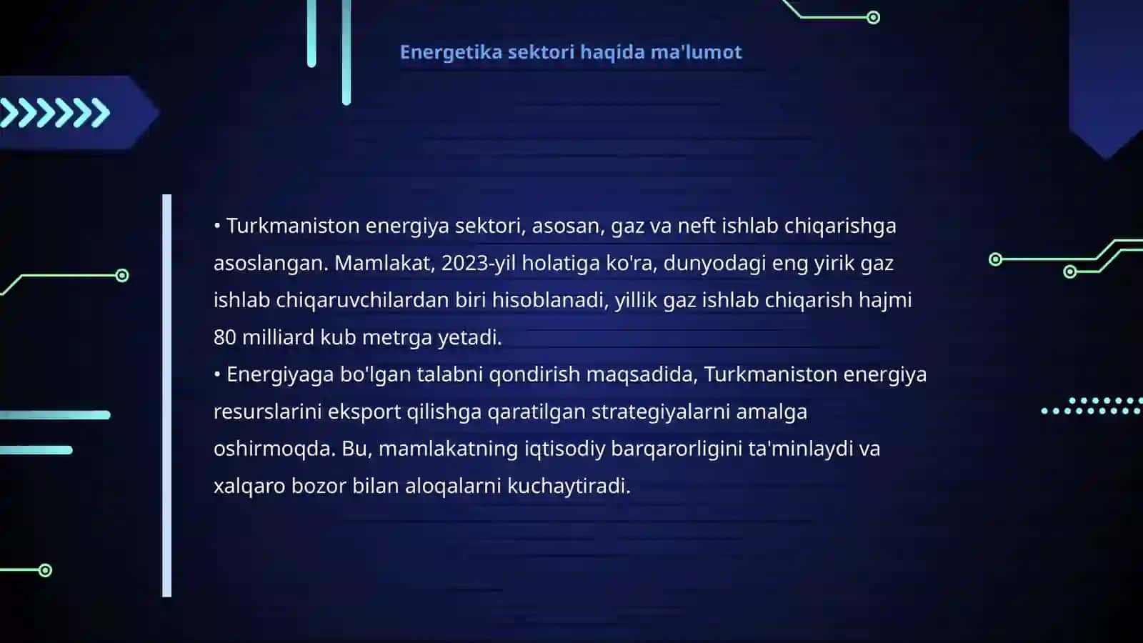 Turkmaniston iqtisodiyoti 4