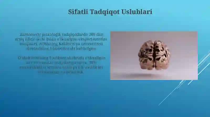 Zamon psixologiyasining taqdiqot me'todlari 4