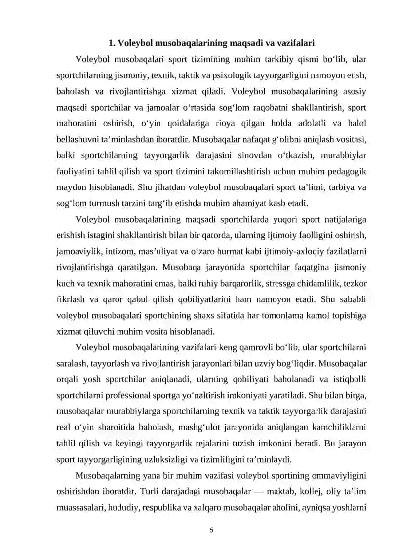 Voleybol o‘yinining musobaqa qoidalari 4