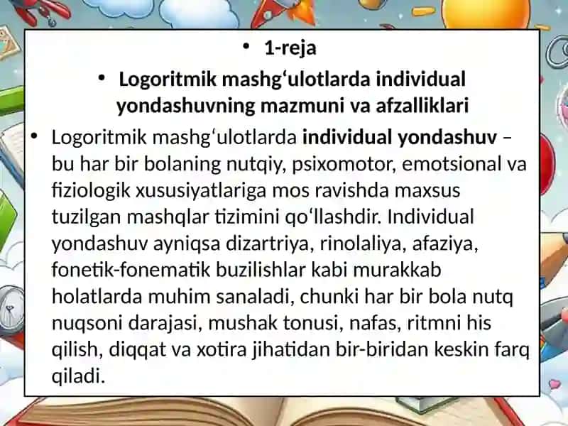 Logoritmik Mashg’ulotlar 4