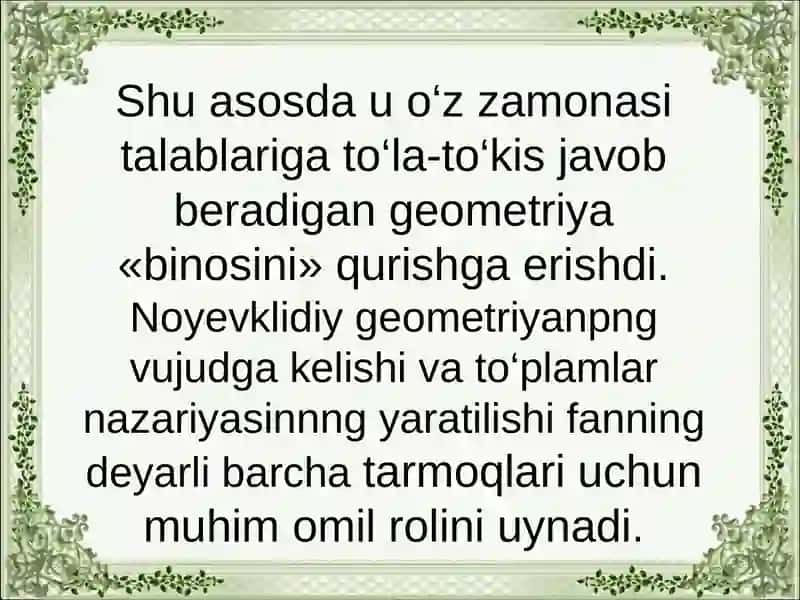 Evklidning“Negizlar”asari 4