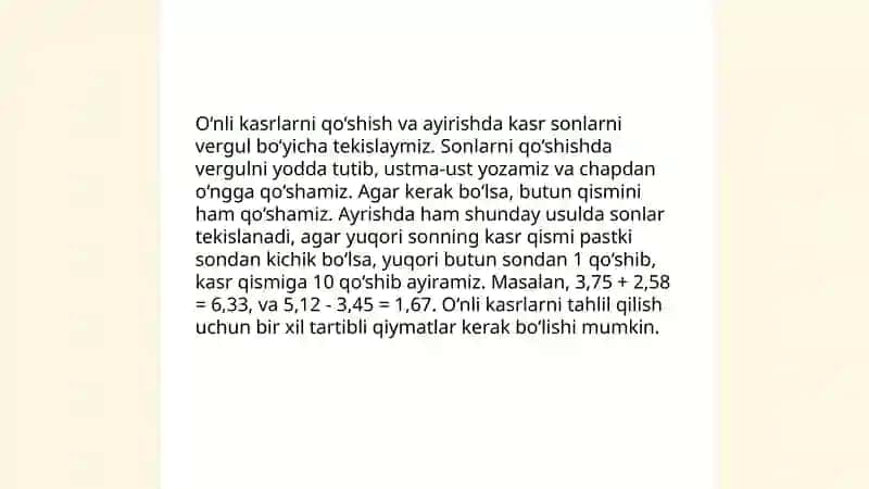Natural sonlar bilan qo'shish 4