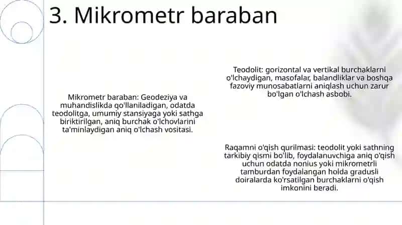 Teodalitlarning Sanoq Olish Qurilmalari 4