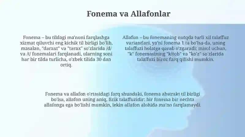 Nutqning fonetik bólinishi 4