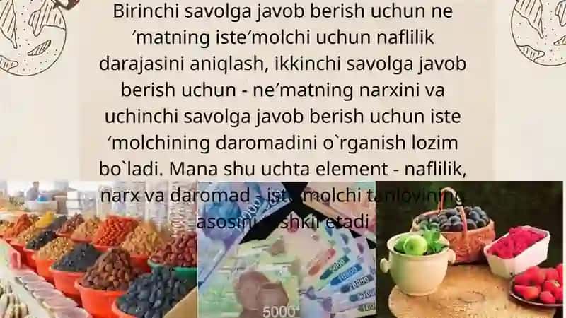 ISTE’MOLCHI TANLOVI NAZARIYASI 4