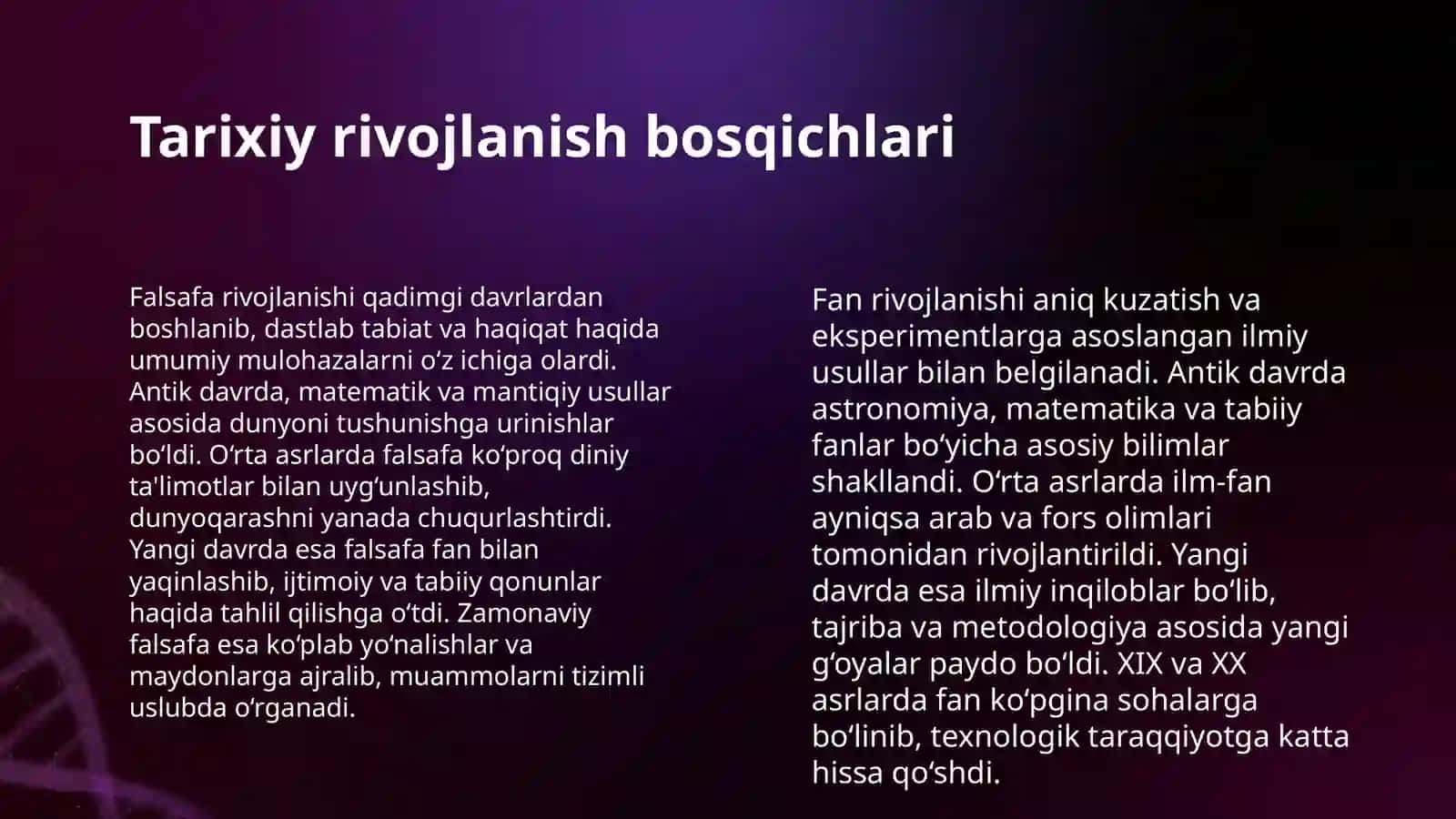 Falsafa va fan munosabati: o'xshashlik va farqlar 4
