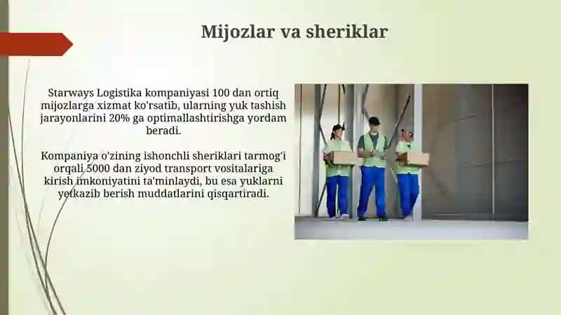 Starways Logistika Kompaniyasi 4