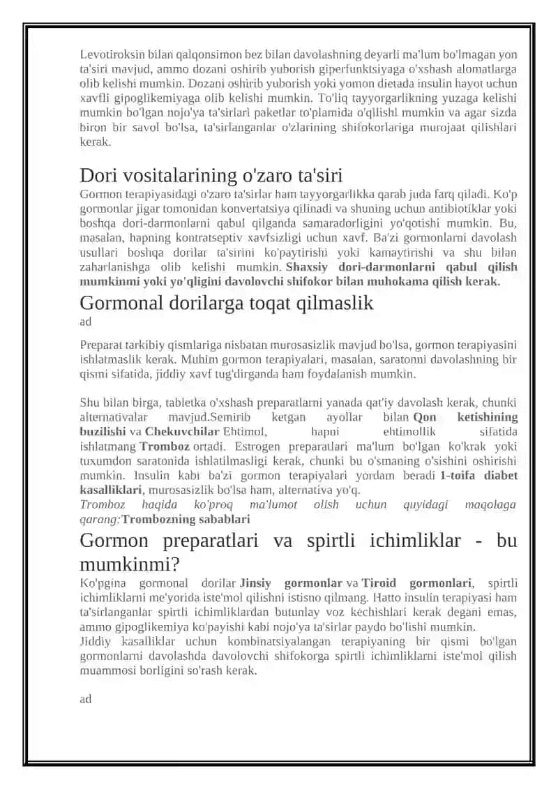 Gormon preparatlari haqida 4
