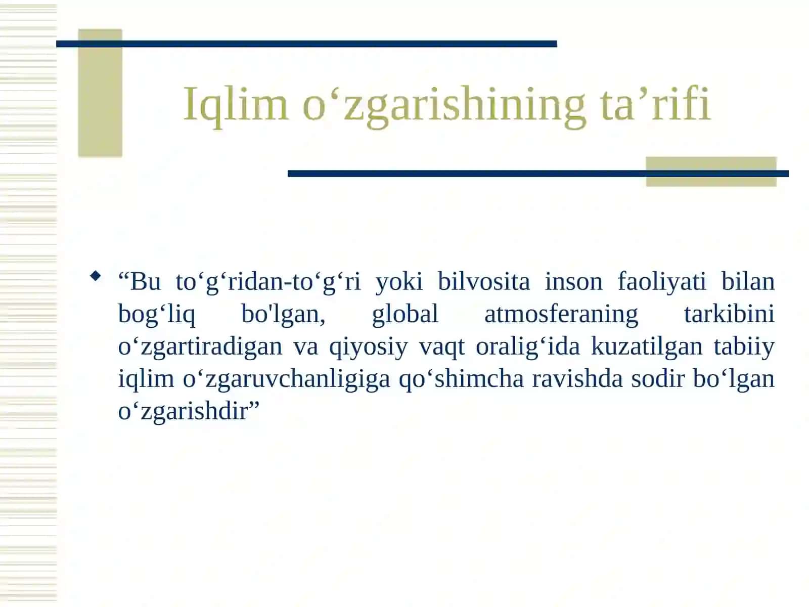 Iqlim o'zgarishi va uning oqibatlari 4