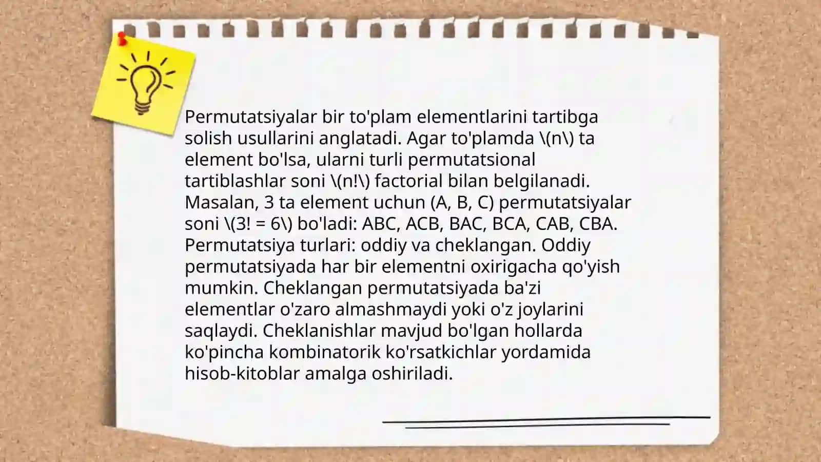 Qiziqarli kombinatorika 4