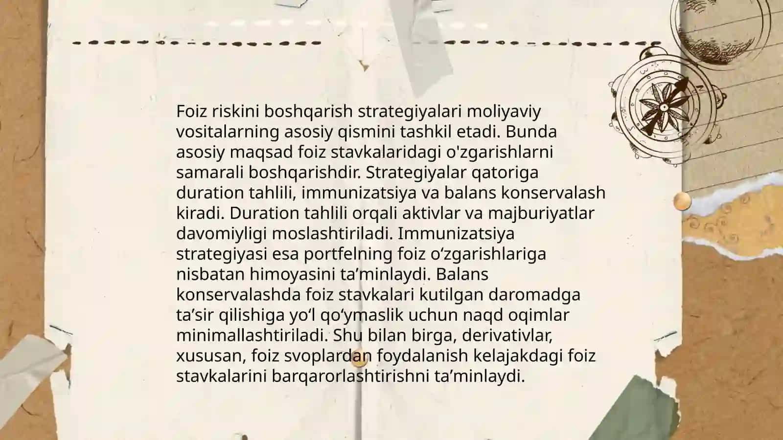 Foiz riski tahlili 4
