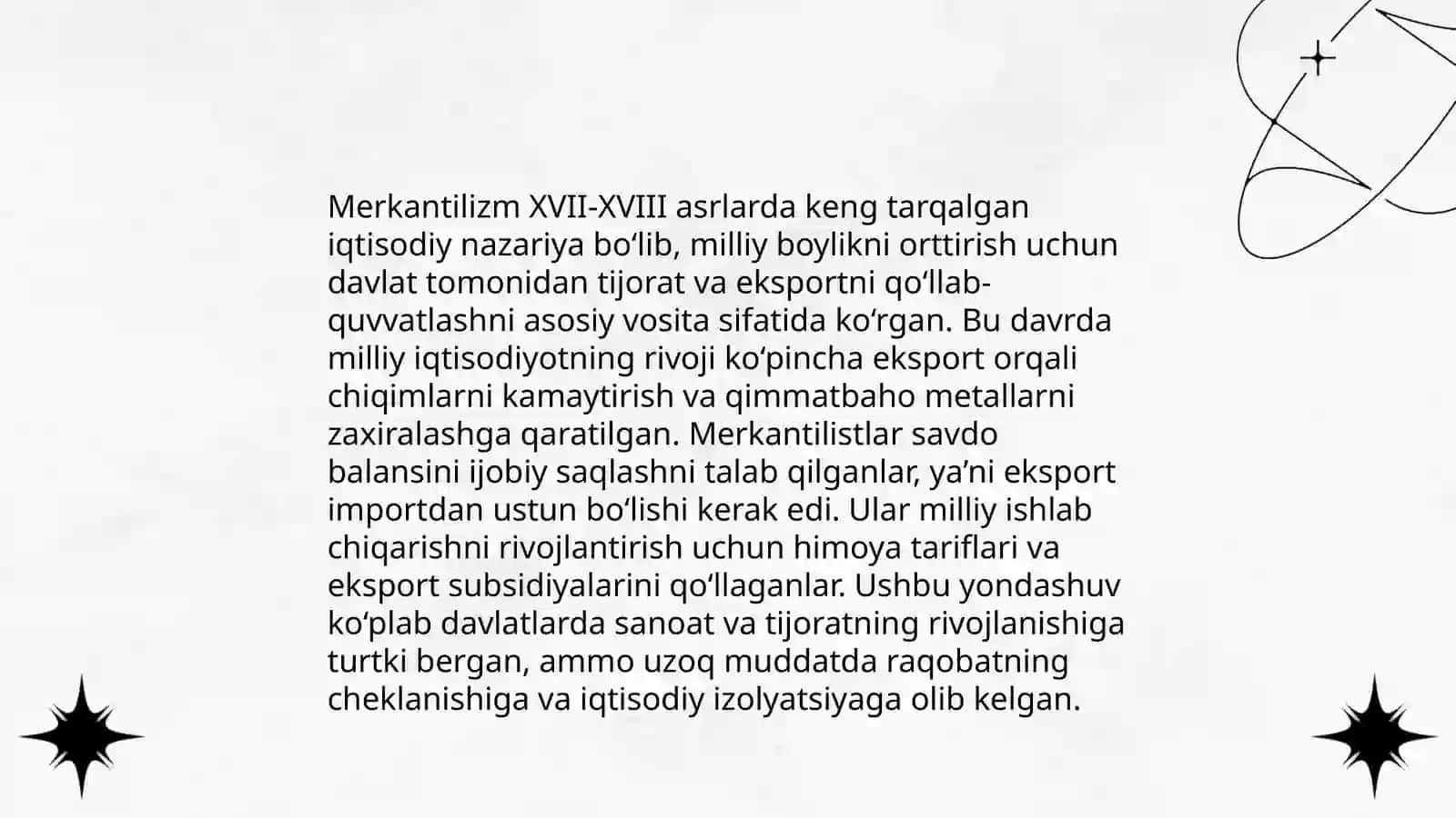 Merkantalizmning Paydo Bo'lishi 4