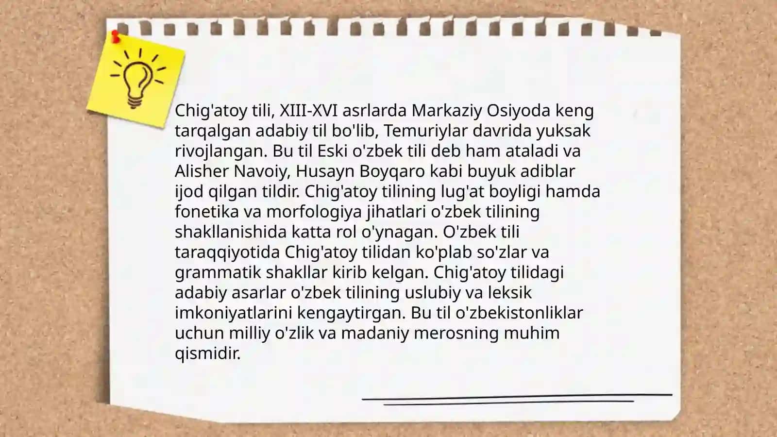 Hozirgi o'zbek adabiy tilining tarixiy ildizlari 4