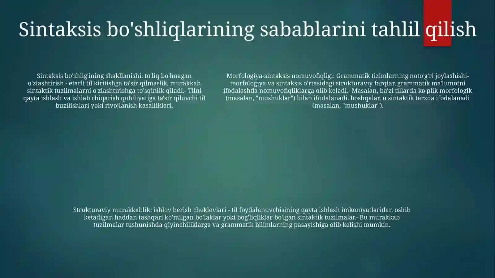 Gap Sintaksisi 4