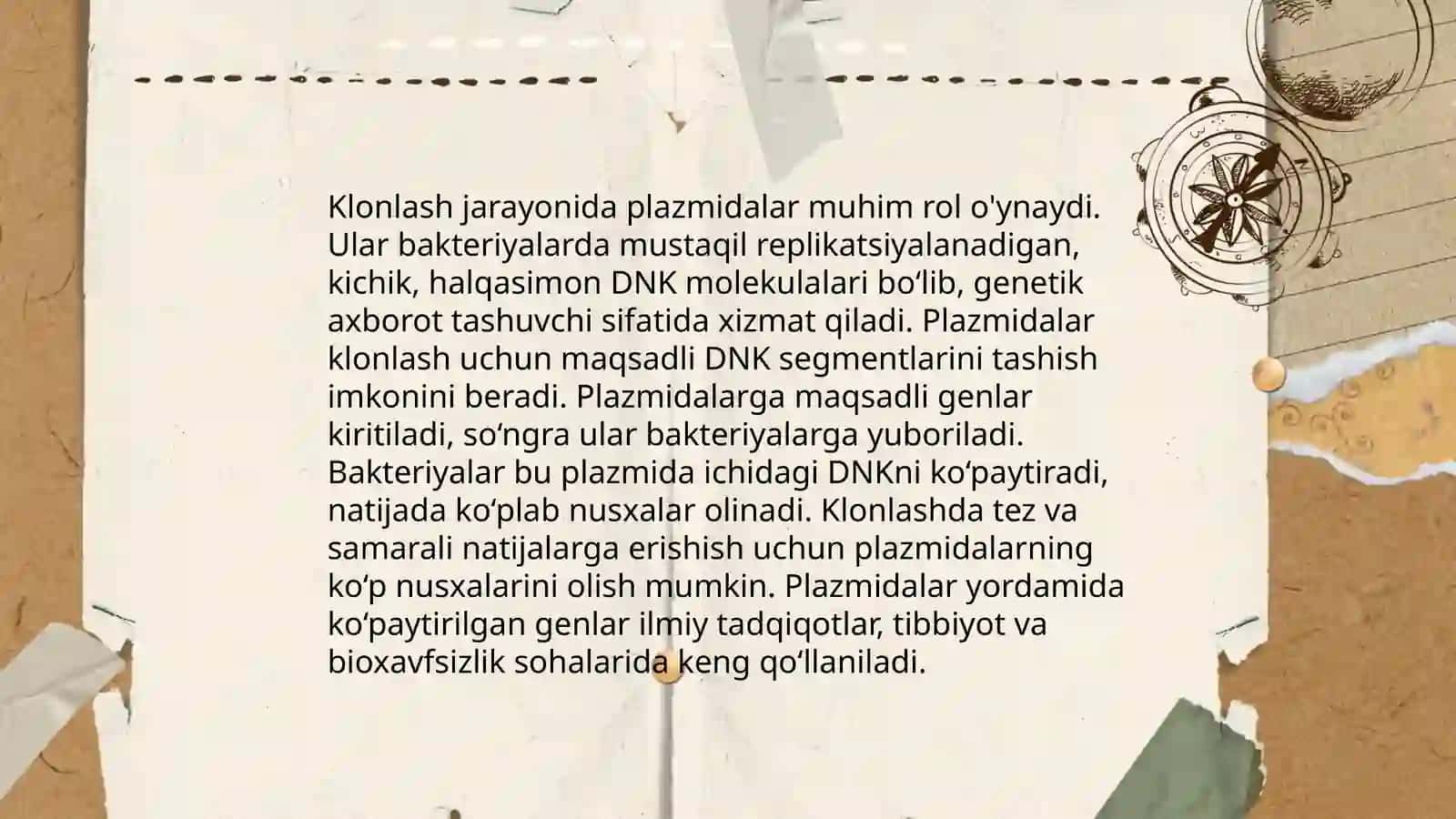 Plazmidalar va ularning qôllanilishi 4