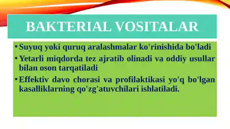 BAKTERIOLOGIK XAVFLAR O'TAXAVFLI INFEKTSIYALAR 4